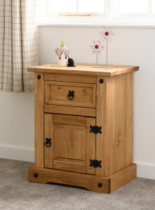 Image: 7106 - Corona 1 Drawer 1 Door Bedside cabinet